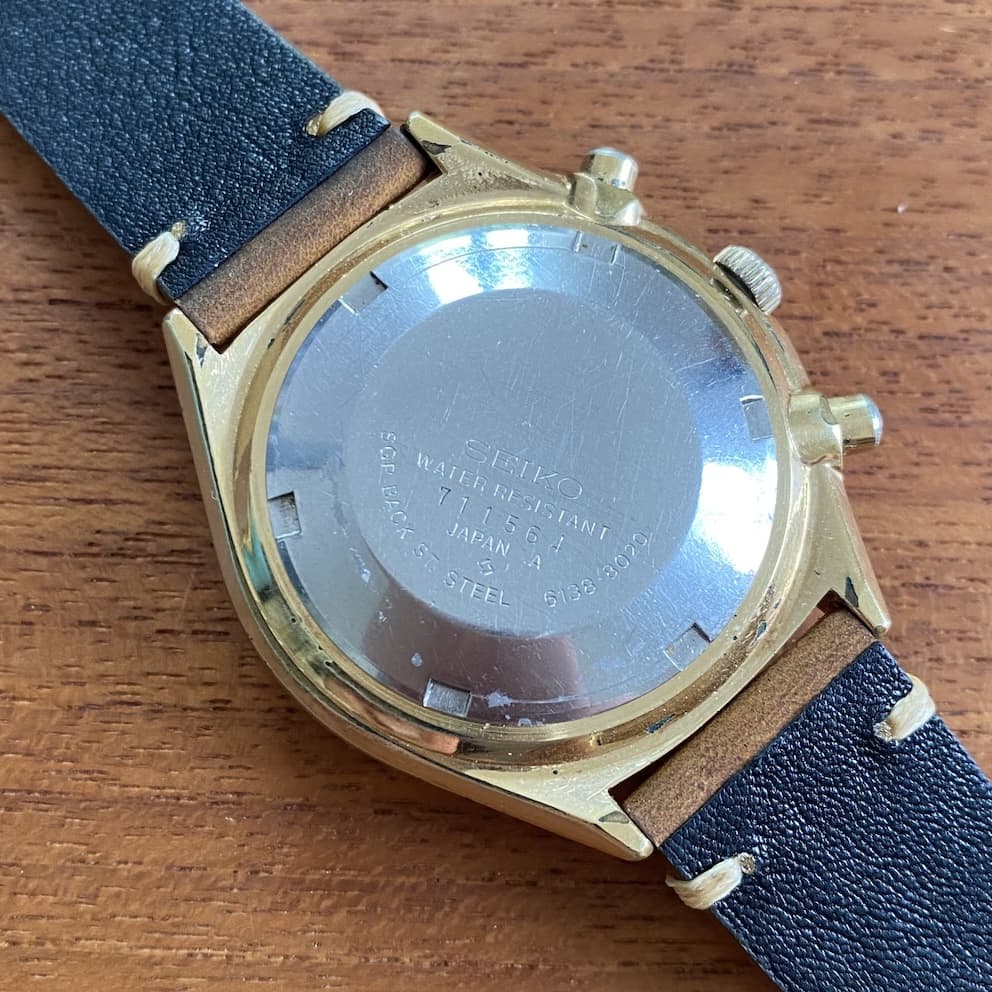 FOR SALE Seiko 6138-8020 Black Panda Chronograph Made 1/77