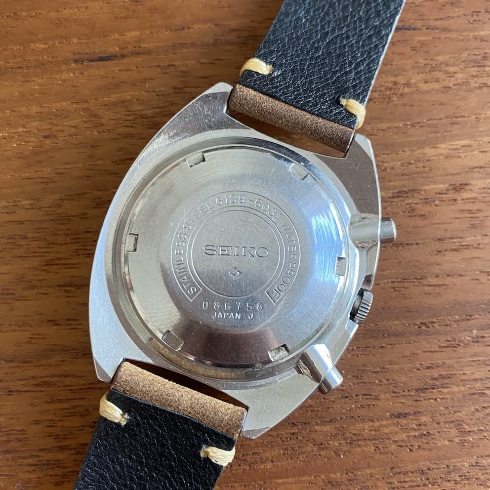 Seiko 6139-6031 Coke Pogue Chronograph Proof Notched