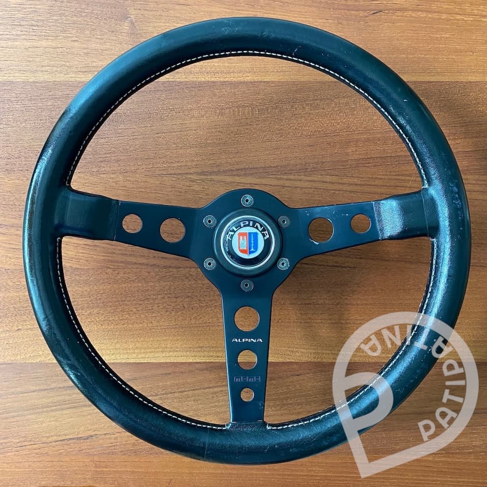 black Momo ALPINA steering wheel for BMW