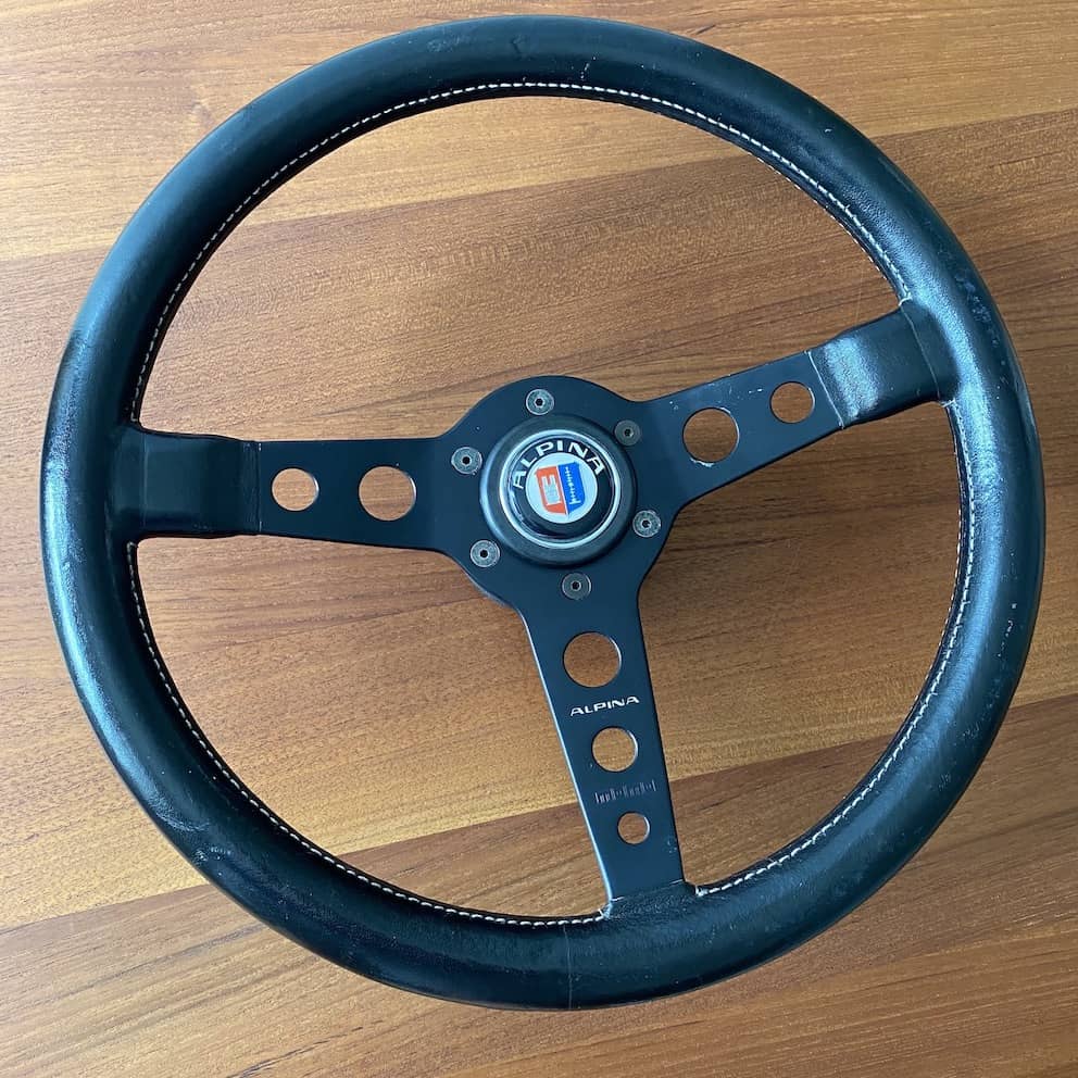 ALPINA ステアリングホイール 本体　MOMO ALPINA MOMO Prototipo Steering Wheel - Black Leather