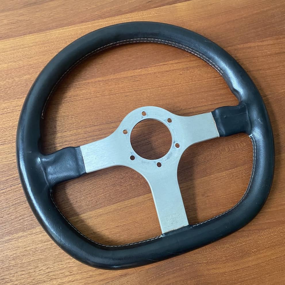 FOR SALE - rare Momo D-cut steering wheel, 350mm diameter