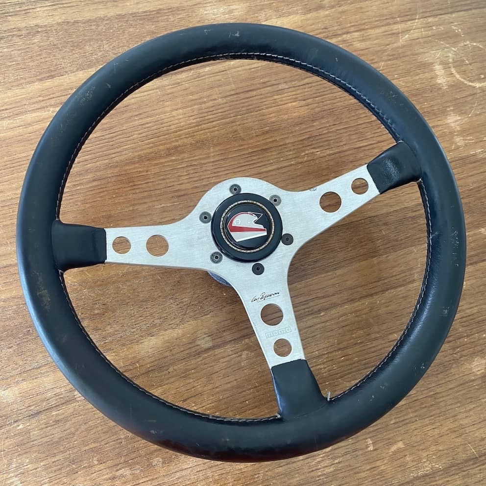 ビンテージMOMO Clay Regazzoni 超貴重ステアリング FOR SALE - Momo Clay Regazzoni steering wheel silver