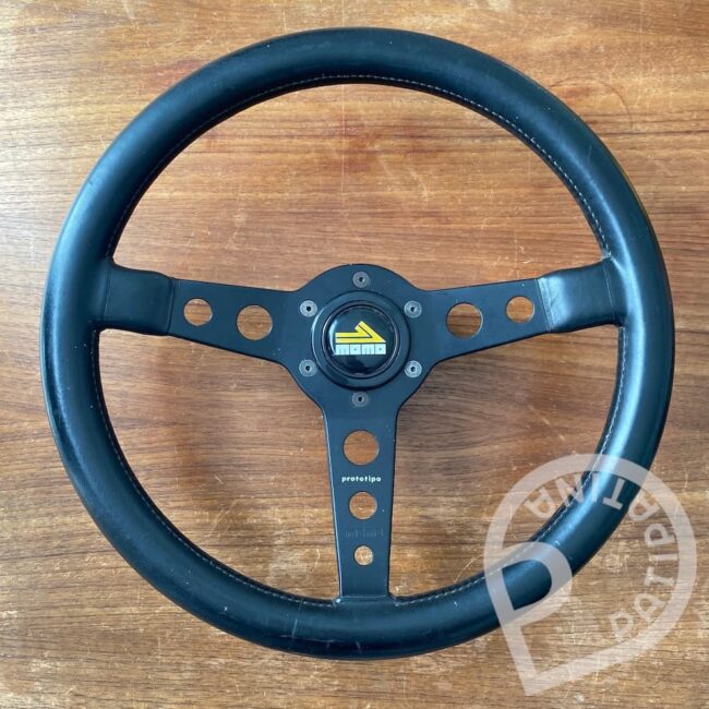 Black second generation Momo Prototipo steering wheel