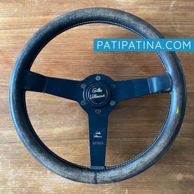 MOMO Gilles Villeneuve steering wheel with the most lovely patina