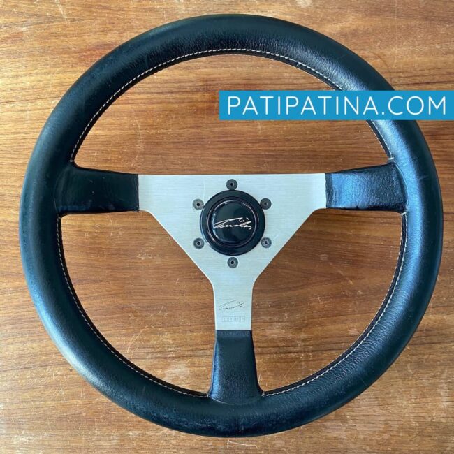 vintage Momo Niki Lauda steering wheel silver