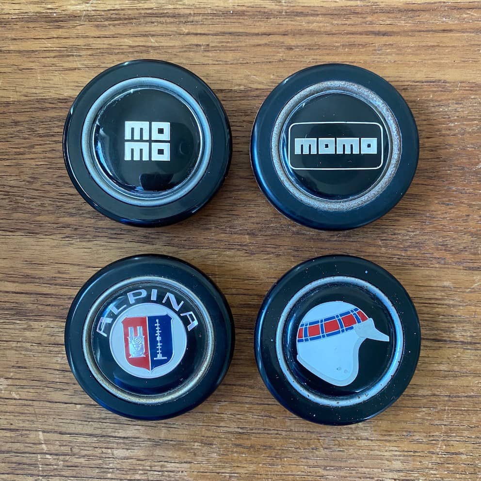 early chrome ring Momo Horn Buttons