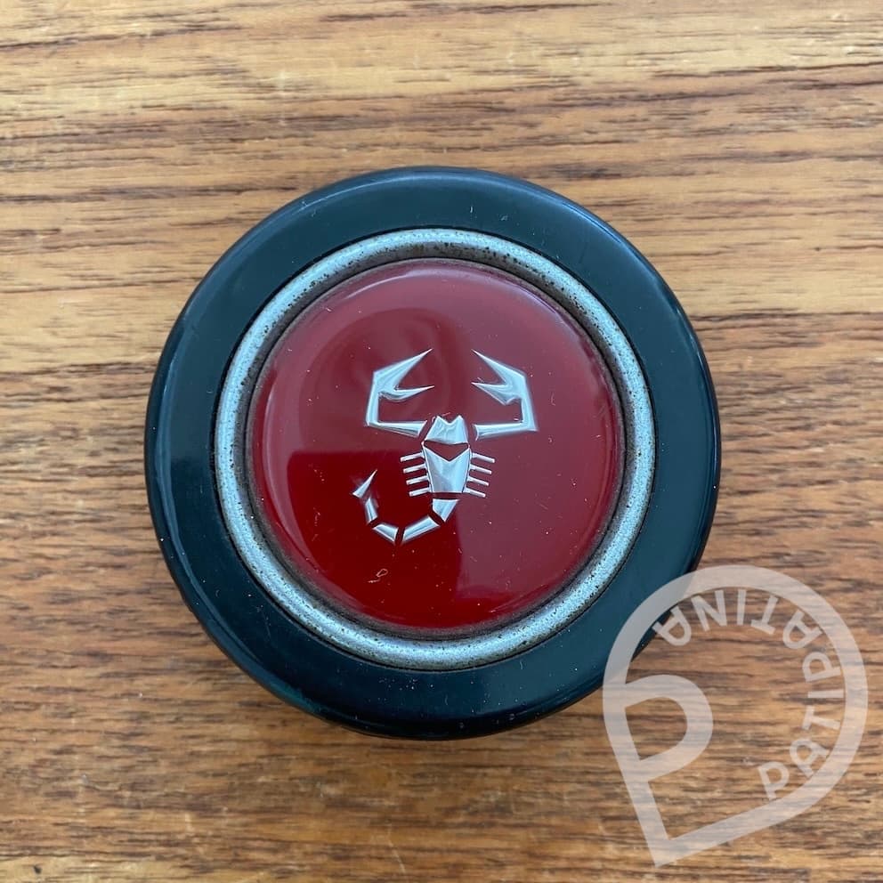 Abarth Horn Button - early chrome ring