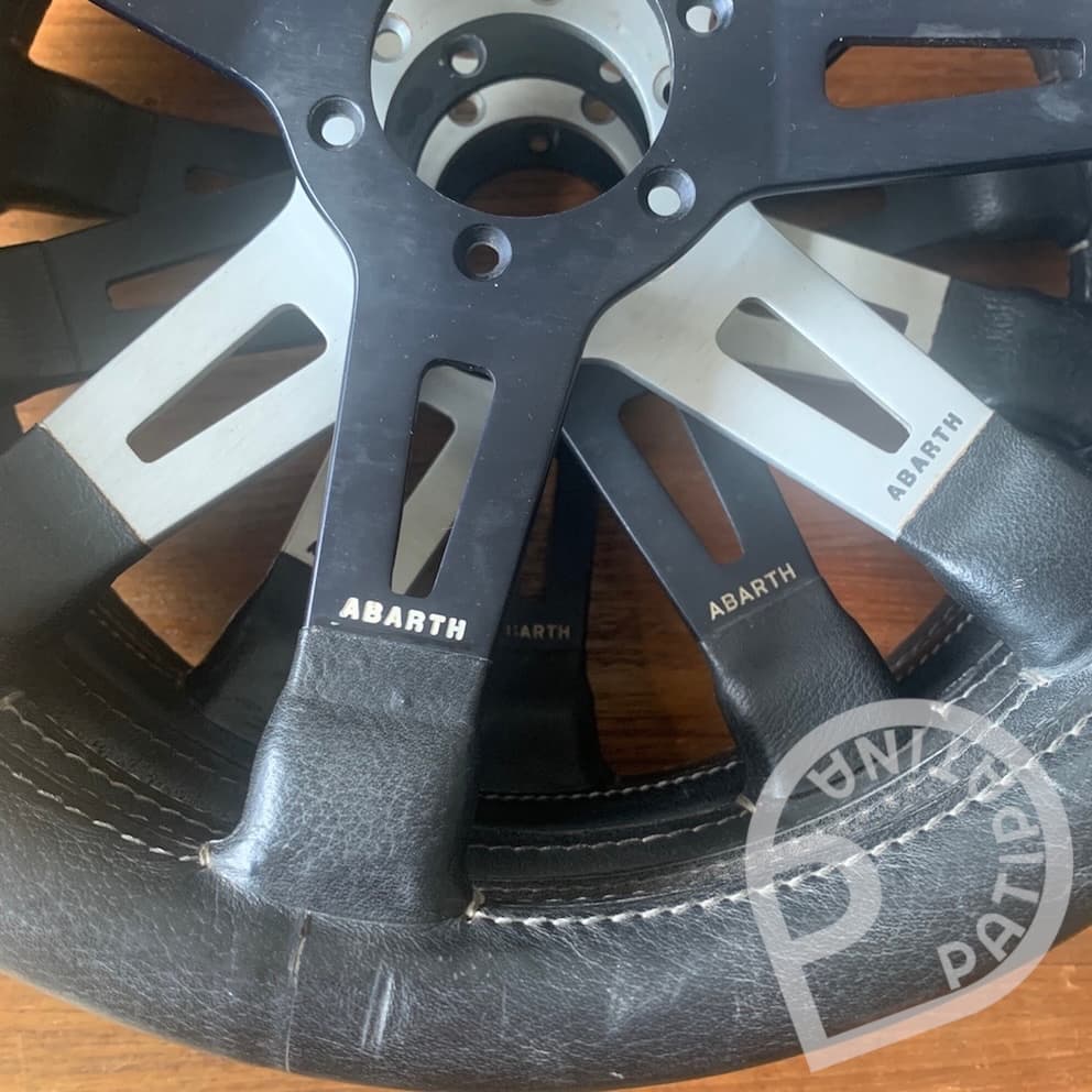 Abarth Rally Steering Wheels Silver & Black