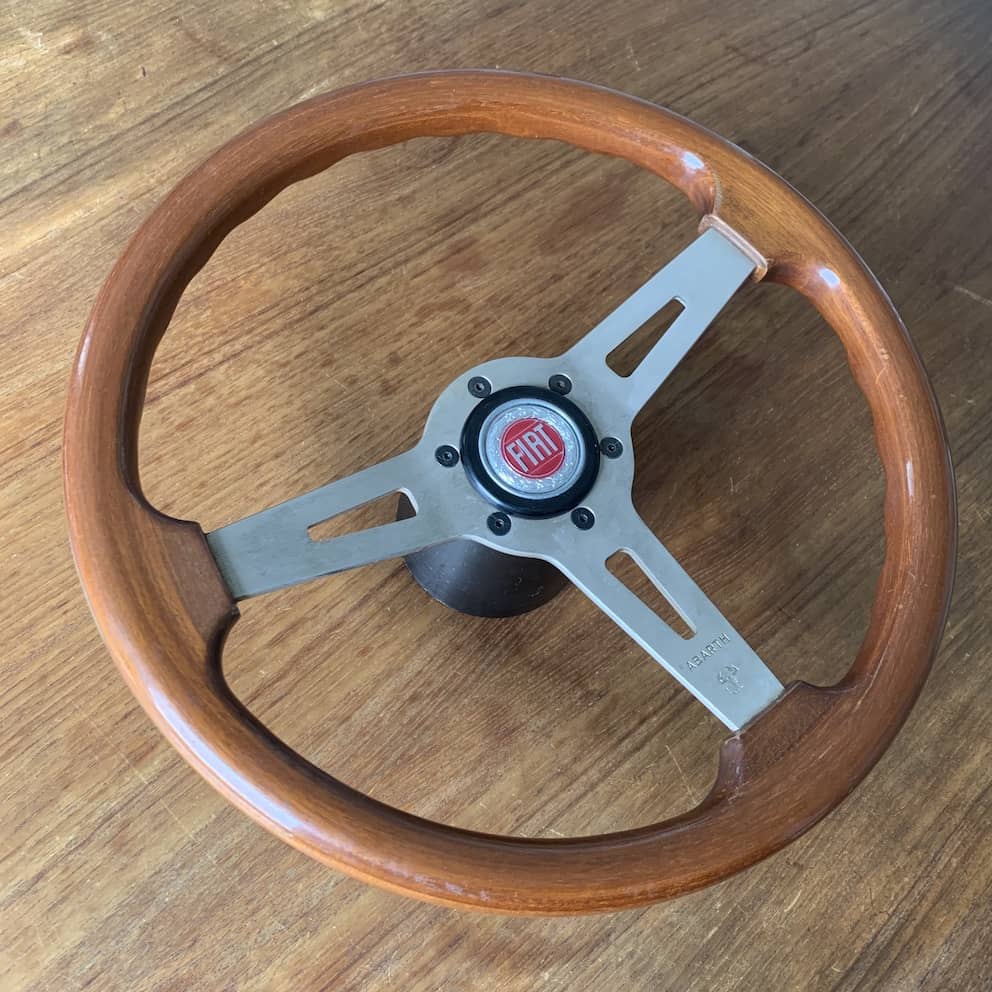 Abarth Wood Steering Wheel - 350mm diameter | patipatina