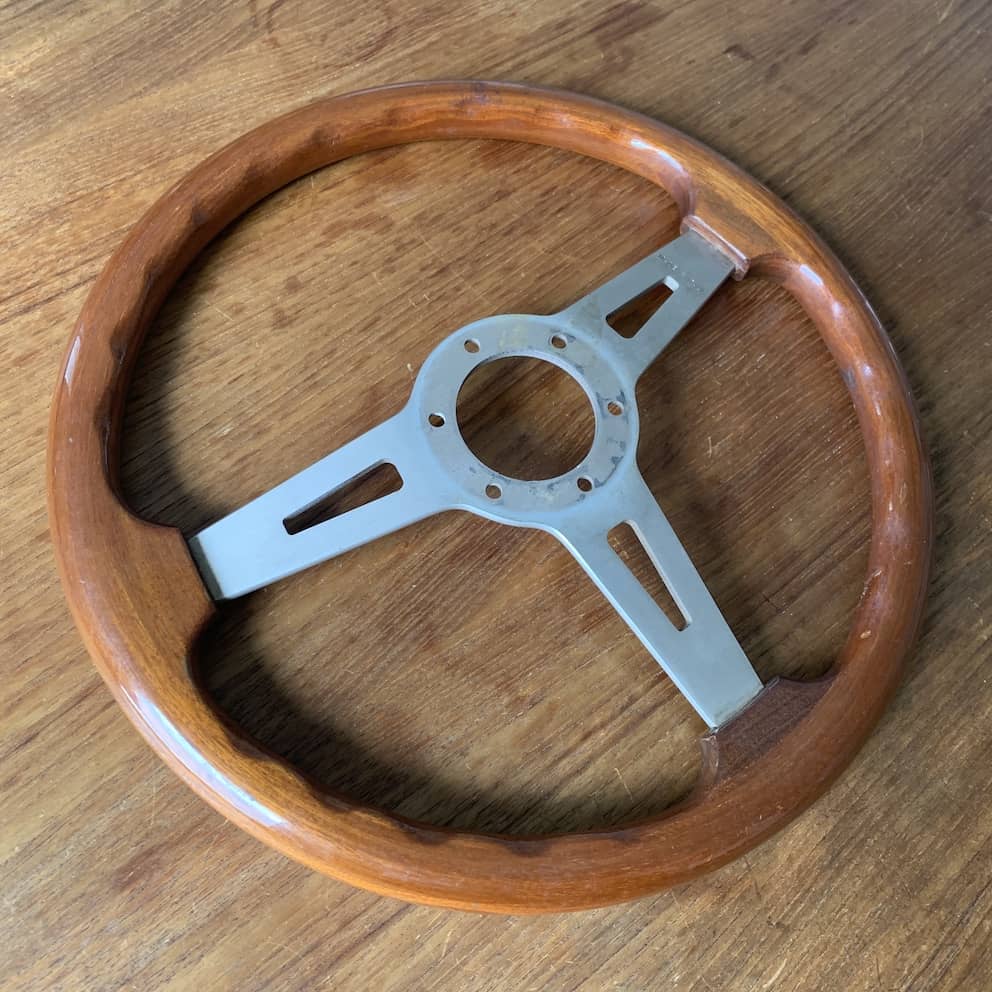 Abarth Wood Steering Wheel - 350mm diameter | patipatina