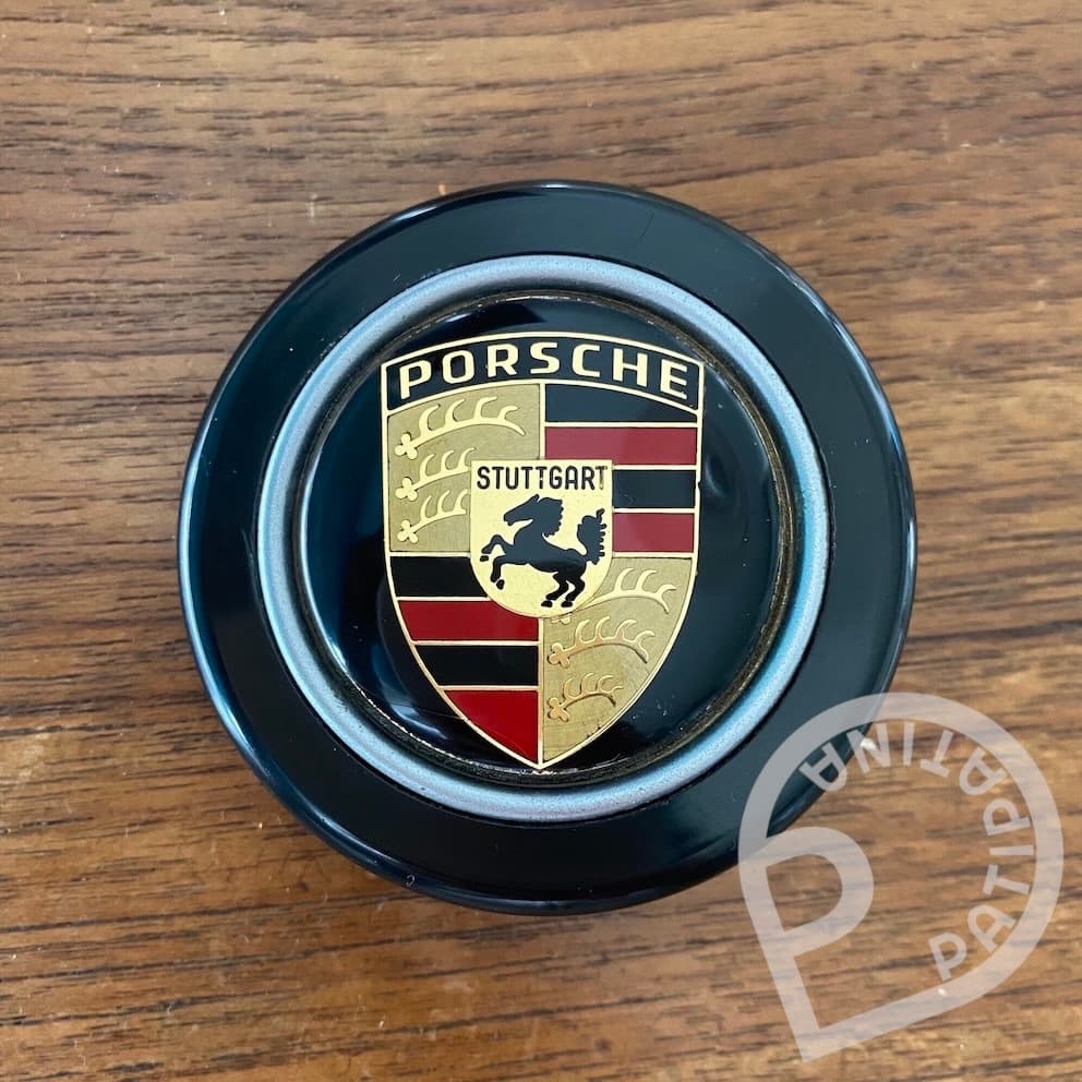 early MOMO Porsche Crest horn button early MOMO Porsche Crest horn button