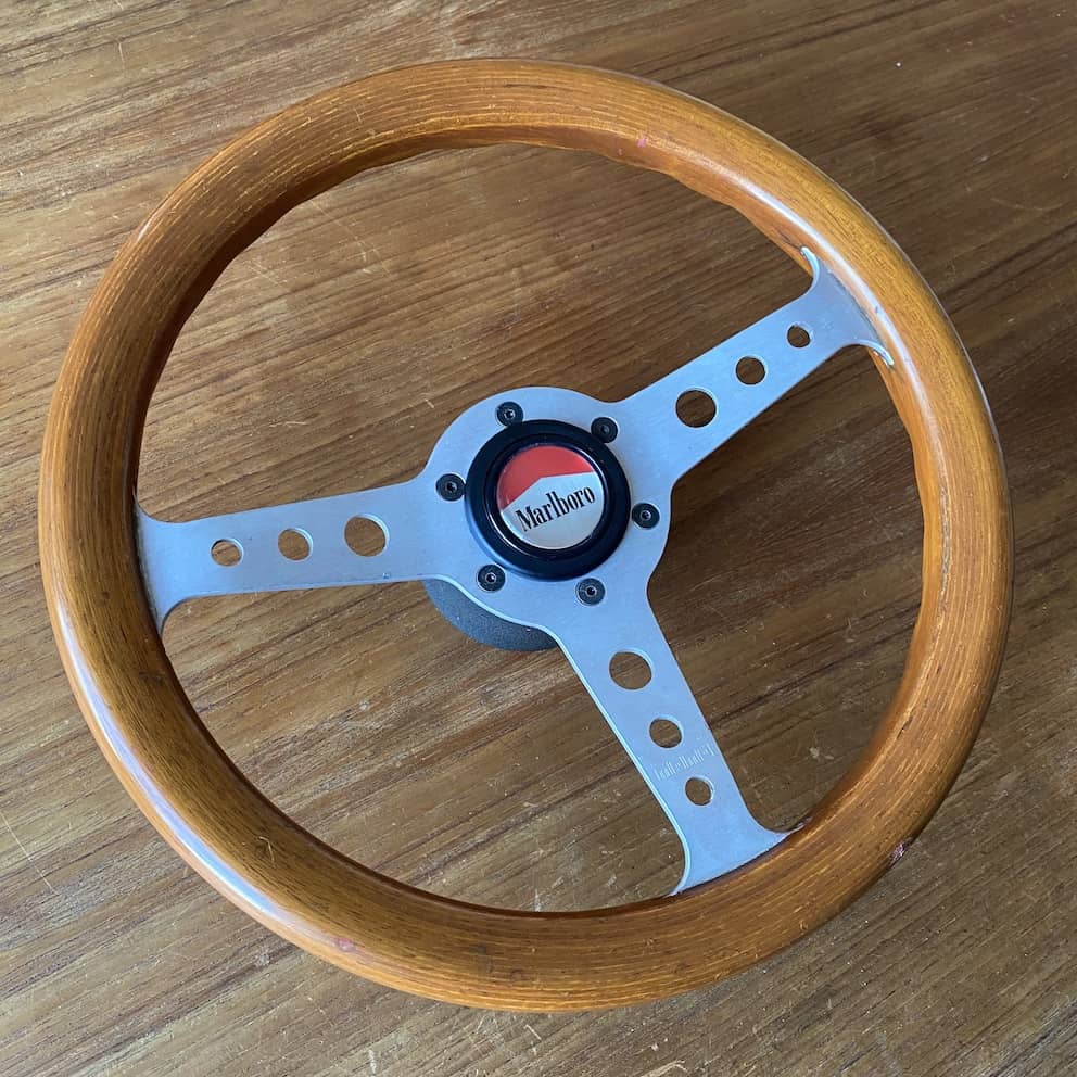 Momo Indy Steering Wheel - silver/wood- 320mm | patipatina
