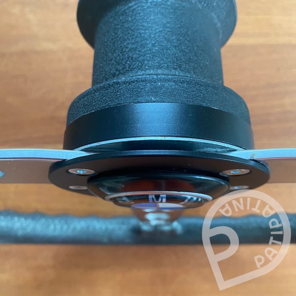 Petri sports steering wheel to Momo hub adapter in use Petri sports steering wheel to Momo hub adapter in use