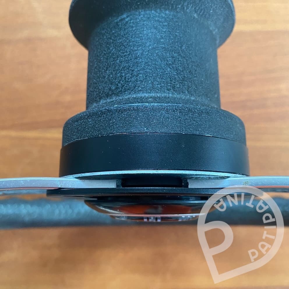 Petri sports steering wheel to Momo hub adapter in use Petri sports steering wheel to Momo hub adapter in use