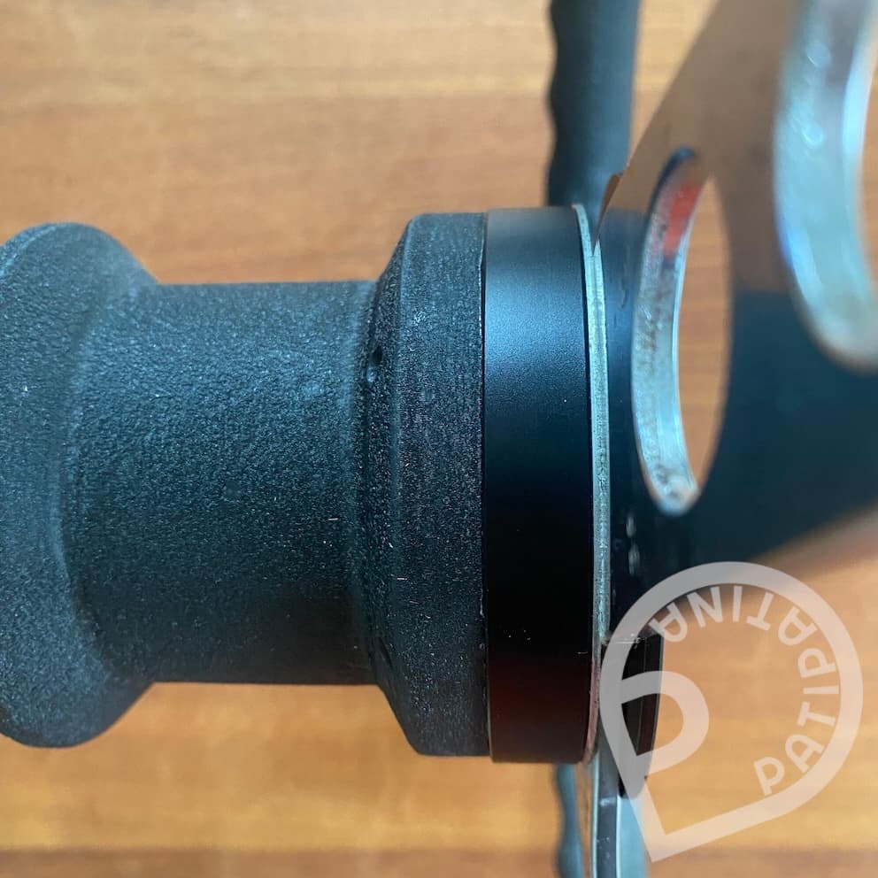 Petri sports steering wheel to Momo hub adapter in use Petri sports steering wheel to Momo hub adapter in use