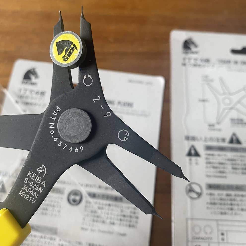 Ring pliers for external and internal rings