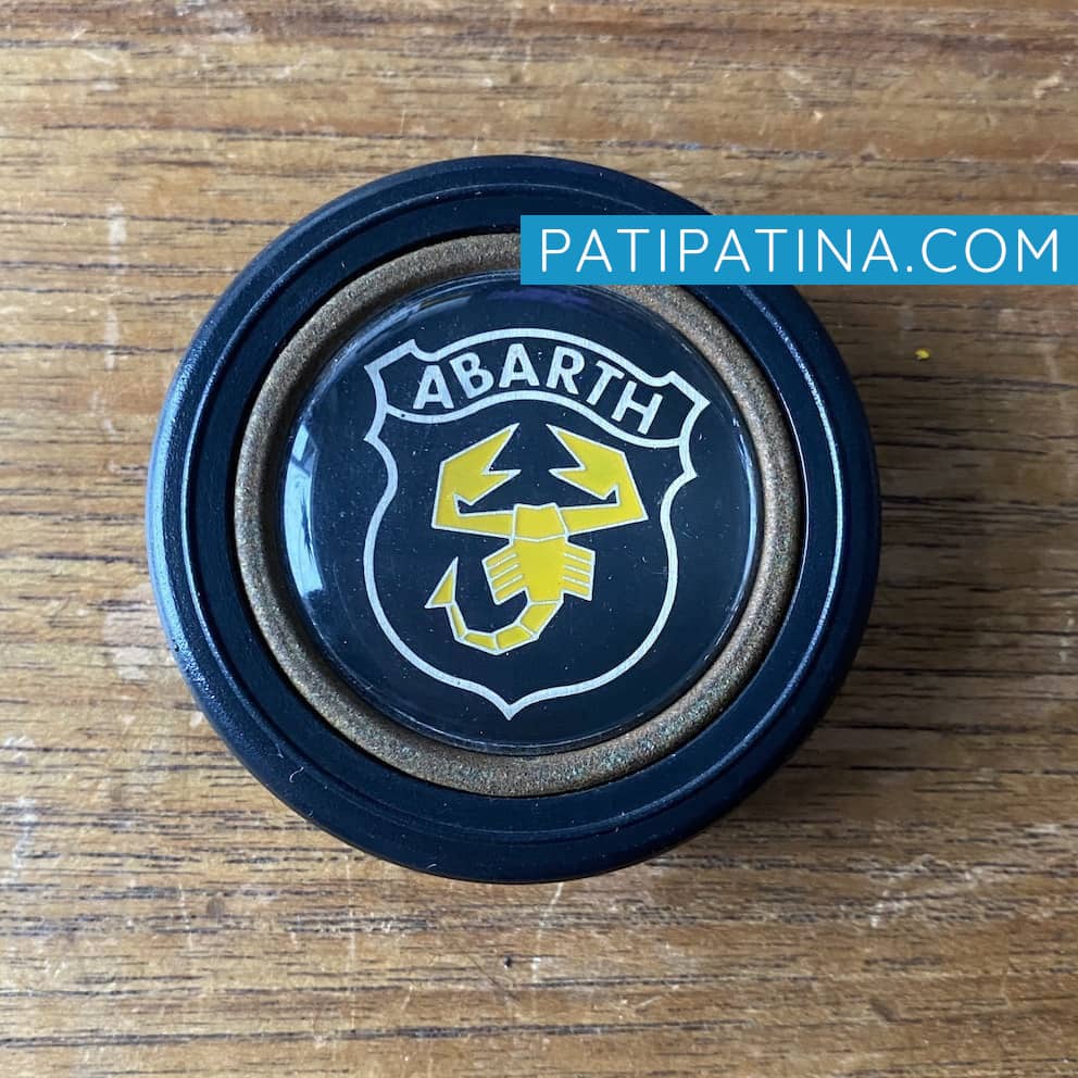 Abarth Scorpion Horn Button - Yellow White