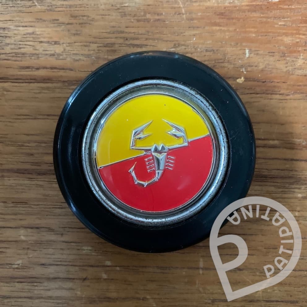 Abarth Scorpion Horn Button - Yellow Red